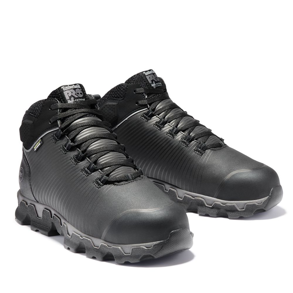 Botas de Trabajo Timberland Hombre Pro® Powertrain Sport Alloy Toe Met Guard Eh Negras - Chile YAG-5